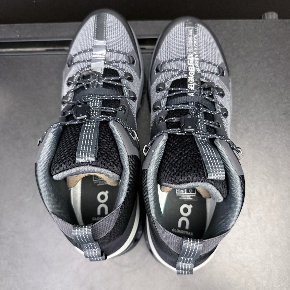 On Cloud Cloudtrax Boots Women's Size 9.5 53.98588 Black Rock Shoes Mid Outdoors - Picture 9 of 15